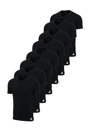 8 ER PACK - Unterhemd/-shirt - black