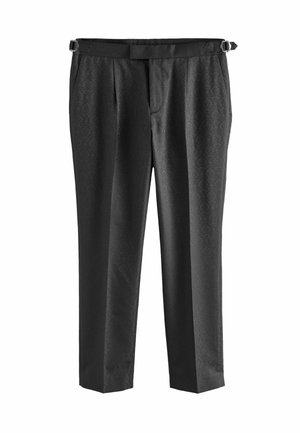 REGULAR FIT  TONAL TUXEDO - Püksid - black
