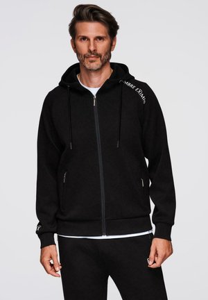 Sudadera con cremallera - black