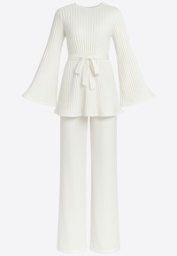 SET - Stoffhose - weiß