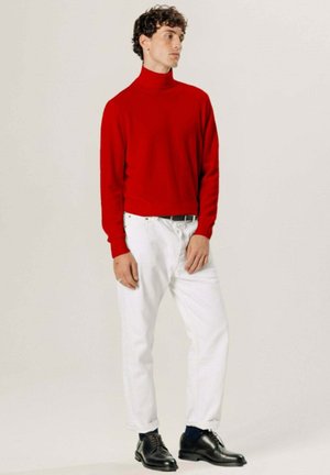 Rodier PULL COL ROULÉ EN LAINE MÉRINOS - Trui - rouge