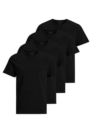 CREW 4 PACK - T-shirt basic - schwarz