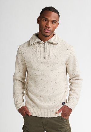 HALF-ZIP DENVER - Trui - antique white melee