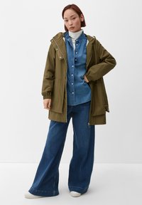 s.Oliver MIT LAYER-OPTIK - Parka - olivgrün