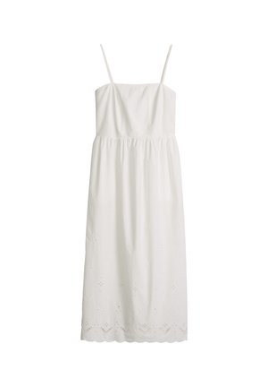 Marc O'Polo DENIM, MARC O'POLO DENIM SPITZENKLEID SLIM MIT BRODERIE ANGLAISE - Robe de jour - silky white