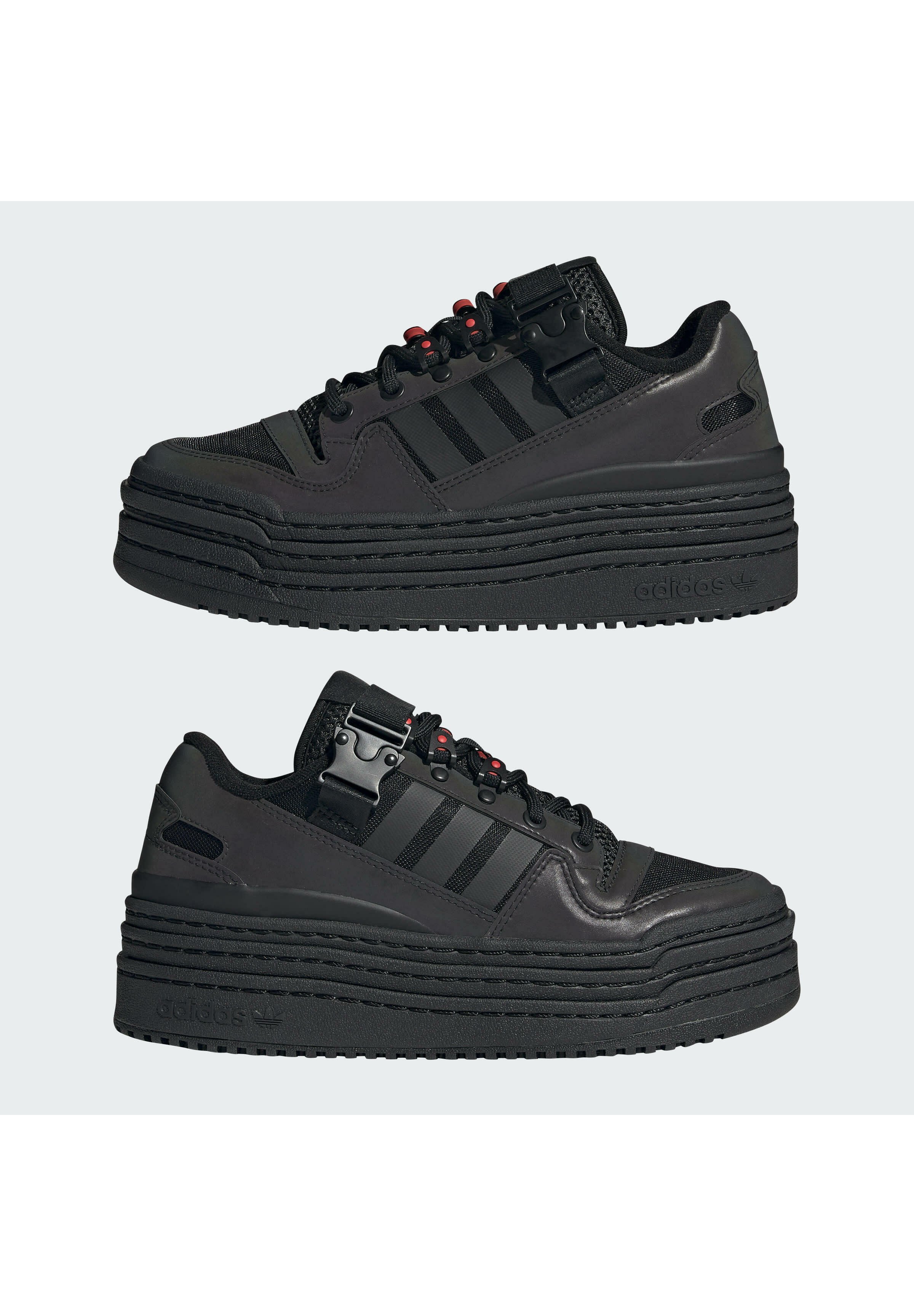 adidas low black