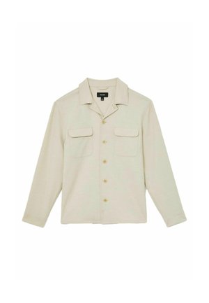 Reiss, REGULAR FIT - PESHI TWIN-POCKET BUTTON-THROUGH OVERSHIRT - Summer jacket - stone