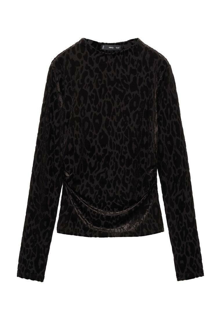 Mango Longsleeve zwart