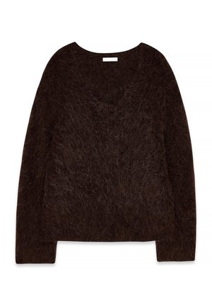 NA-KD Striktrøje - dark brown