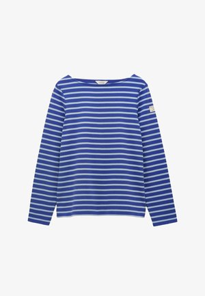 Tom Joule, REGULAR FIT - HARBOUR BOAT NECK BRETON - Longsleeve - dark blue /sky blue