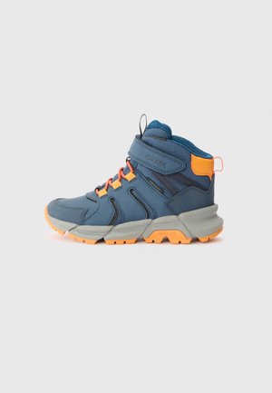 Geox FLEXYPER - Bottines à lacets - blue/orange
