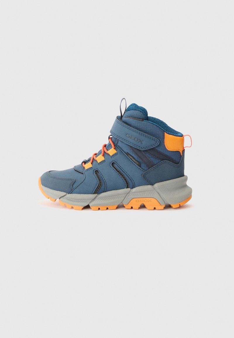 Geox FLEXYPER - Snörstövletter - blue/orange
