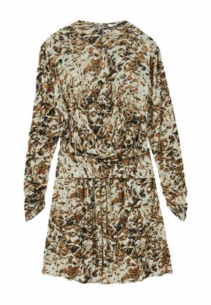 Reiss REGULAR FIT - JALA PRINT - Trikotaažkleit - khaki cream