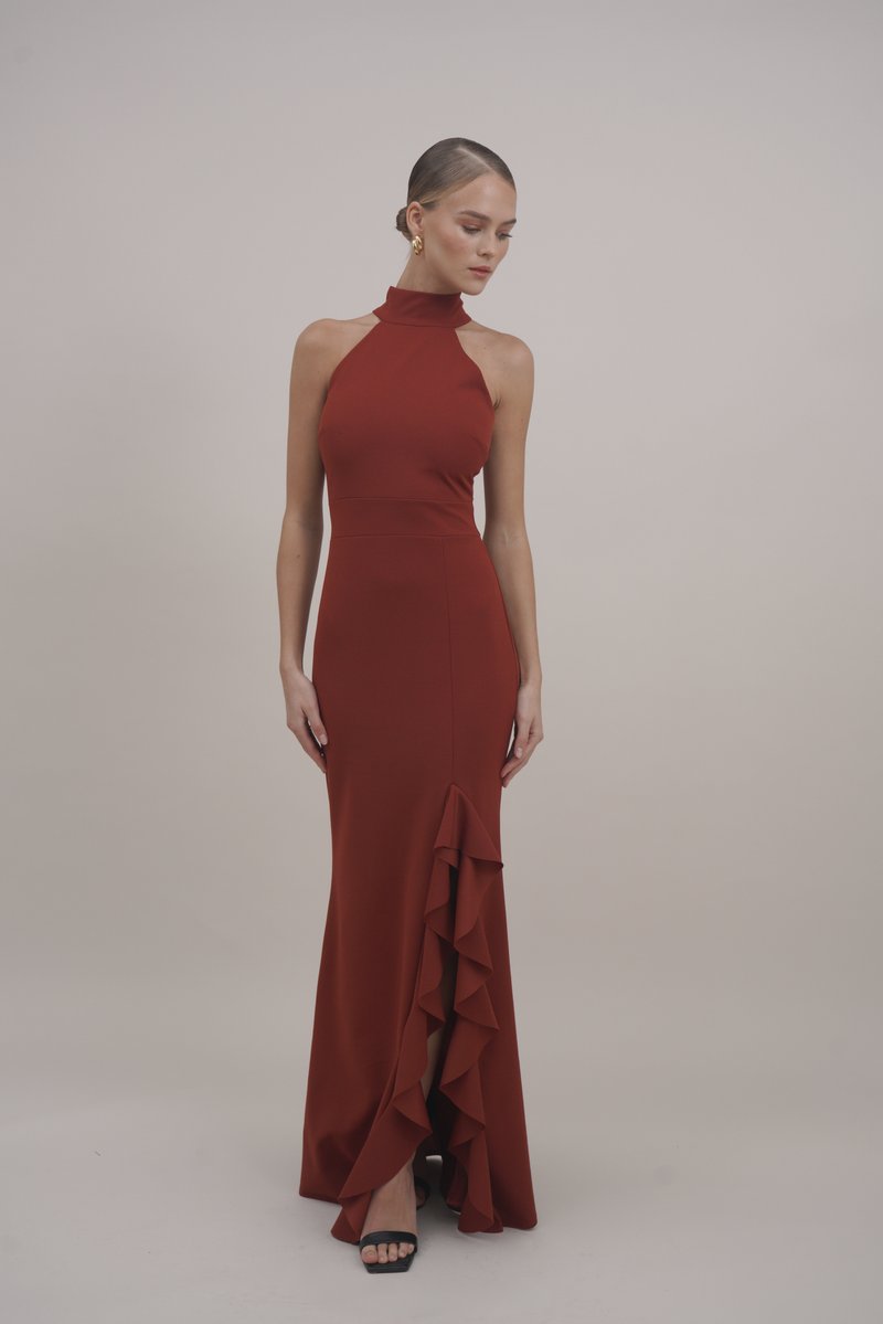 WAL G. CLAUDINE - Společenské šaty - burnt orange