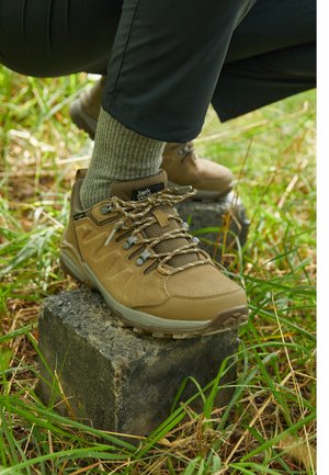 Jack Wolfskin REFUGIO TEXAPORE - Scarpa da hiking - chestnut