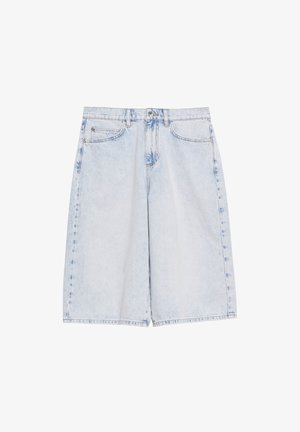 comma, JEANS-HOSE - Jeans Shorts - blau