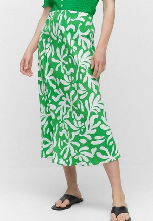 THORA PRINTED - A-lijn rok - green print