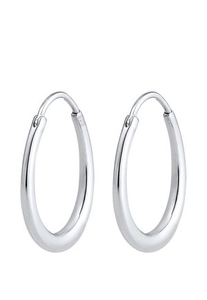 OVAL SPECIAL HOOPS - Øreringe - silver-coloured