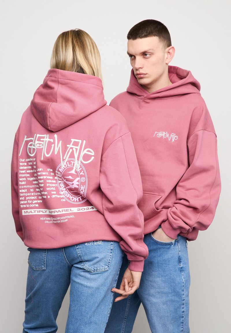Multiply Apparel OVERHEATING - Hoodie - rose wine