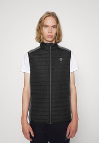 Jack & Jones COLLAR NOOS - Vestă - black/grey melange