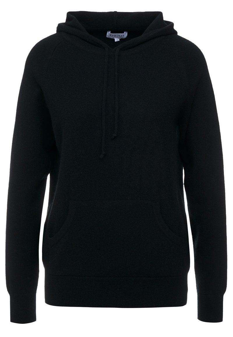 Damen Sweatshirts | Davida Cashmere FRONT POCKET HOODIE Kapuzenpullover black/schwarz - MT47199 Damen Sweatshirts | Davida Cashmere FRONT POCKET HOODIE Kapuzenpullover black/schwarz - MT47199