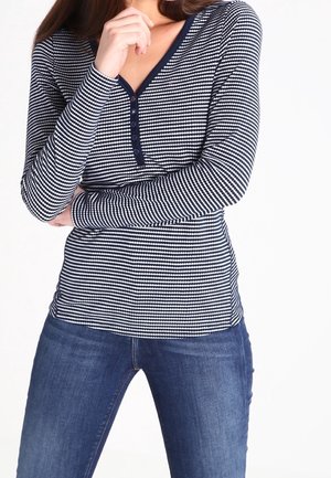 Langærmet T-shirt - dark blue