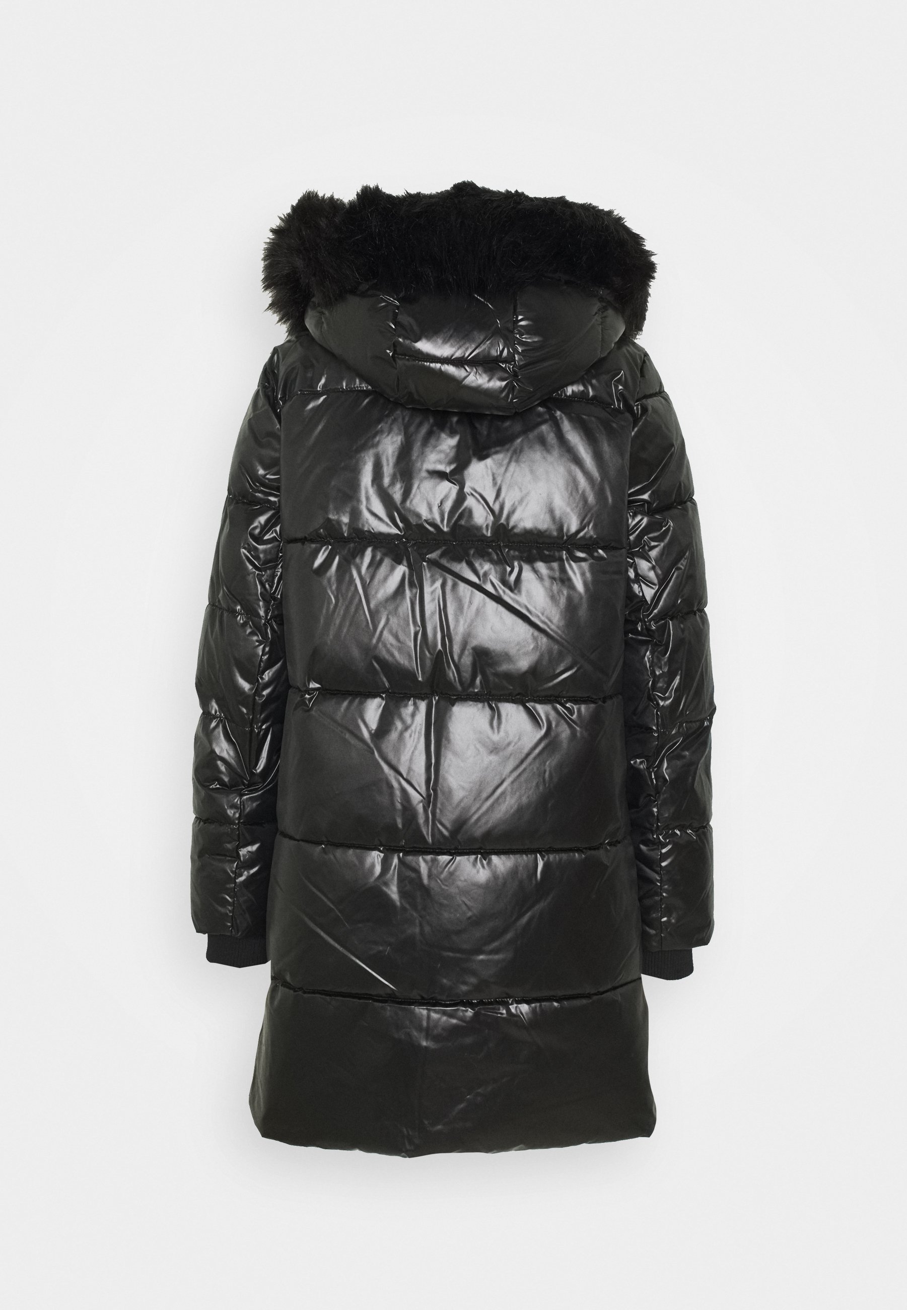 long shiny puffer jacket