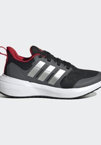 adidas Performance FORTARUN 2.0 CLOUDFOAM LACE - Zapatillas running asfalto - core black   silver metallic   better scarlet