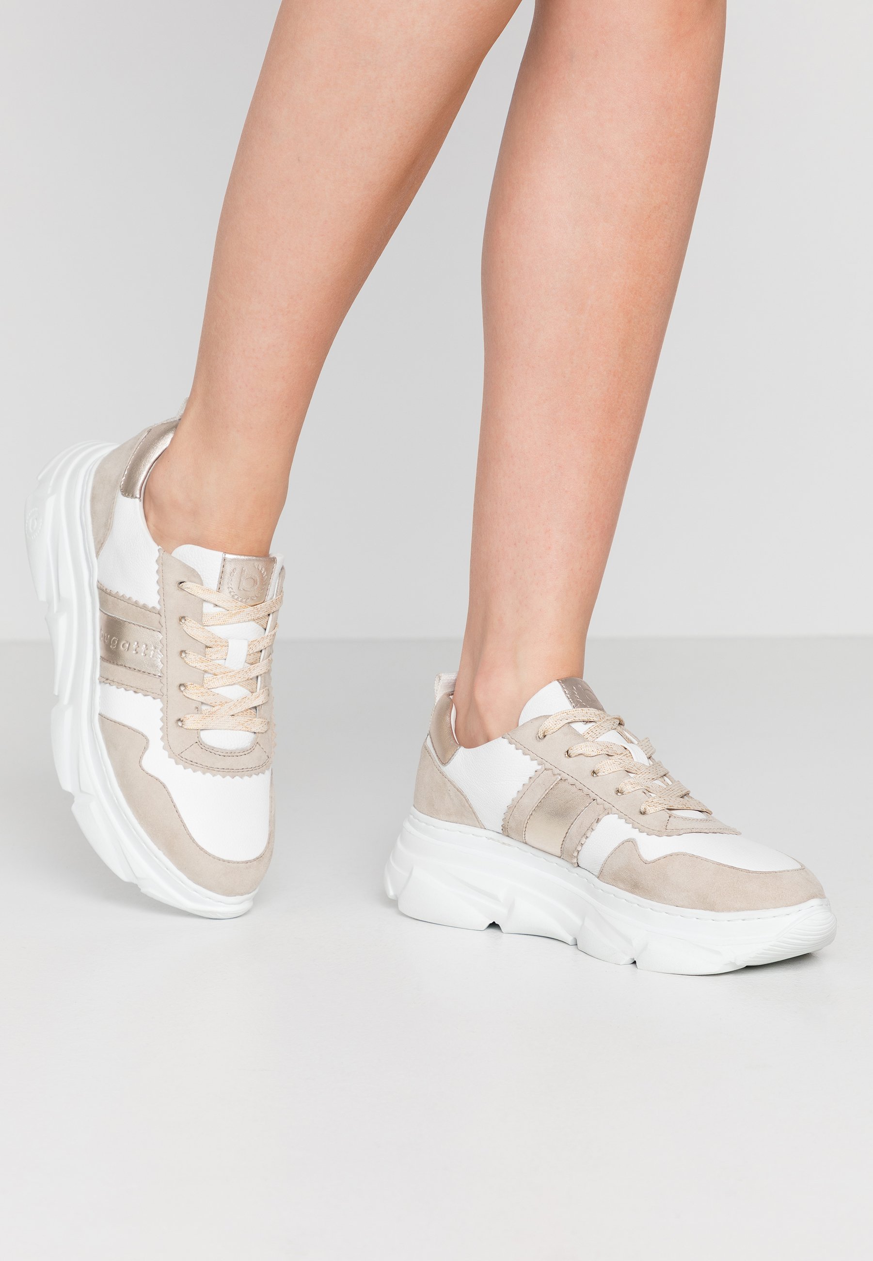 Bugatti NAVA Joggesko sandwhite Zalando.no Bugatti CEYDA Joggesko beigewhite Zalando.no