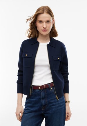 Tommy Hilfiger, CO FULL NEEDLE  - Strickjacke - dark blue