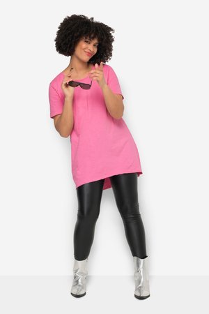 Angel of Style, LONGSHIRT, RUNDHALS, HALBARM, GERUNDETER SAUM - T-Shirt basic - pale pink