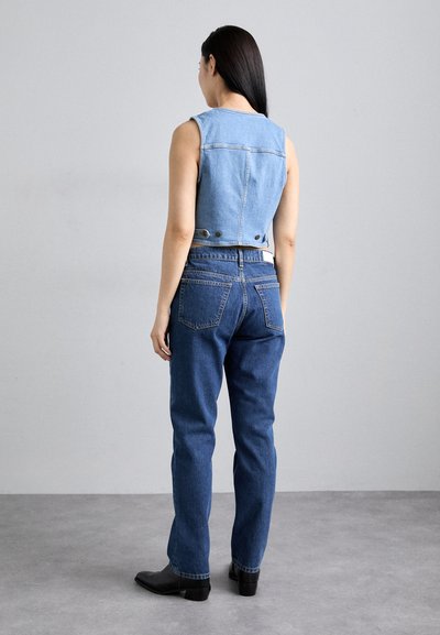 RE/DONE LOOSE LONG - Vaqueros rectos - dark blue denim