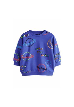 REGULAR FIT - ALL-OVER PRINT CREW NECK  - Pusa - blue space
