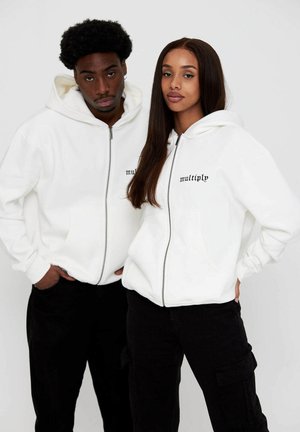 OLD LONDON - Zip-up sweatshirt - off white