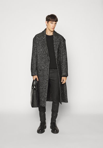J.LINDEBERG WILLY COAT - Klasszikus kabát - black melange