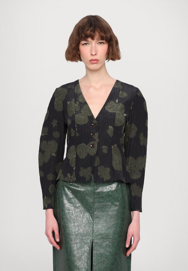MILLEA - Button-down blouse - forest night