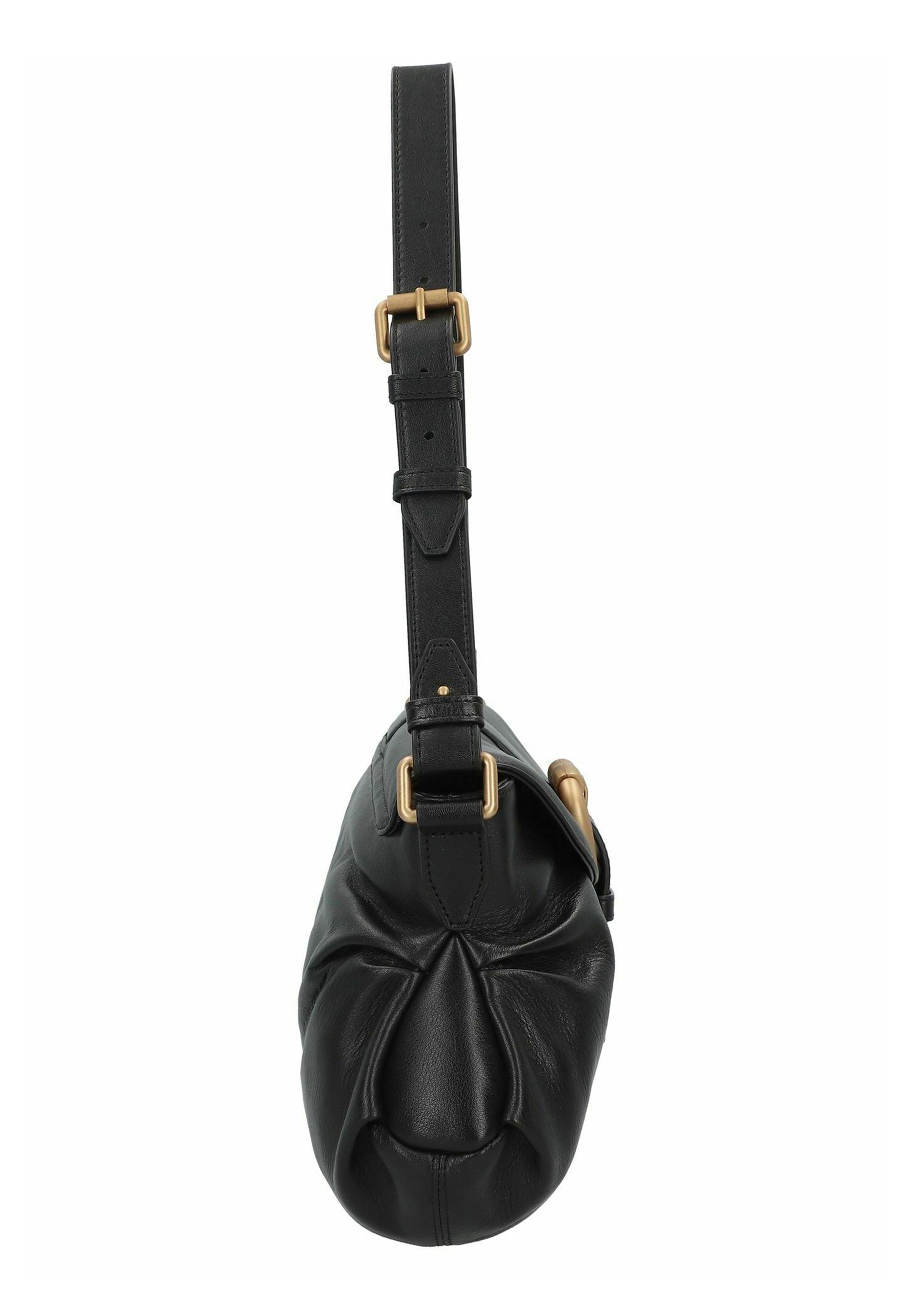 Pinko JOLENE 33 CM - Borsa a mano - nero limousine chocolate gold