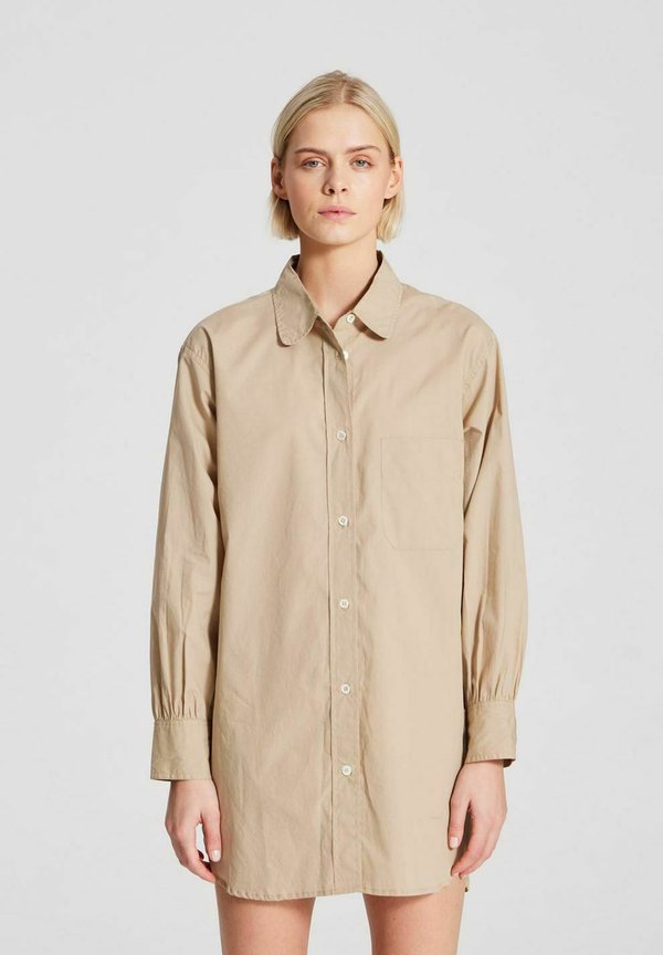 Rosa poplin - Hemdbluse - chinchilla