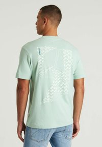 CHASIN' - SLASH - T-shirt print - light green Miniatuurafbeelding 1