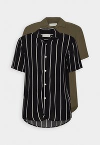 VISCOSE 2 PACK - Skjorta - olive/black