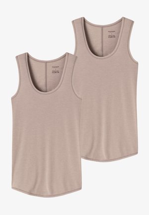 Schiesser 2 PACK PERSONAL - Hemd - braun