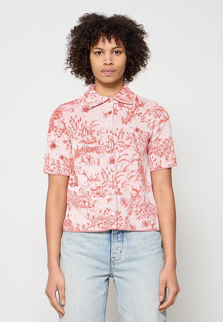 Ivko Overhemdblouse koraalrood