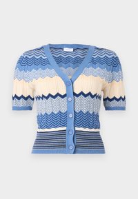 VICILLE V NECK CARDIGAN - Jopica - kentucky blue