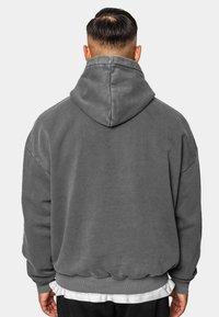 Dropsize HEAVY PRINT - Kapuzenpullover - washedgrey