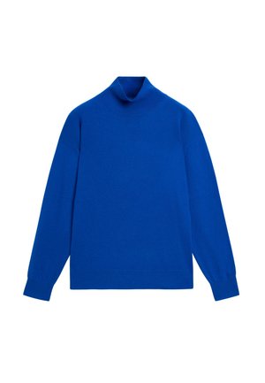 Massimo Dutti, 100% CASHMERE HIGH NECK KNIT SWEATER - Striktrøje - dark blue