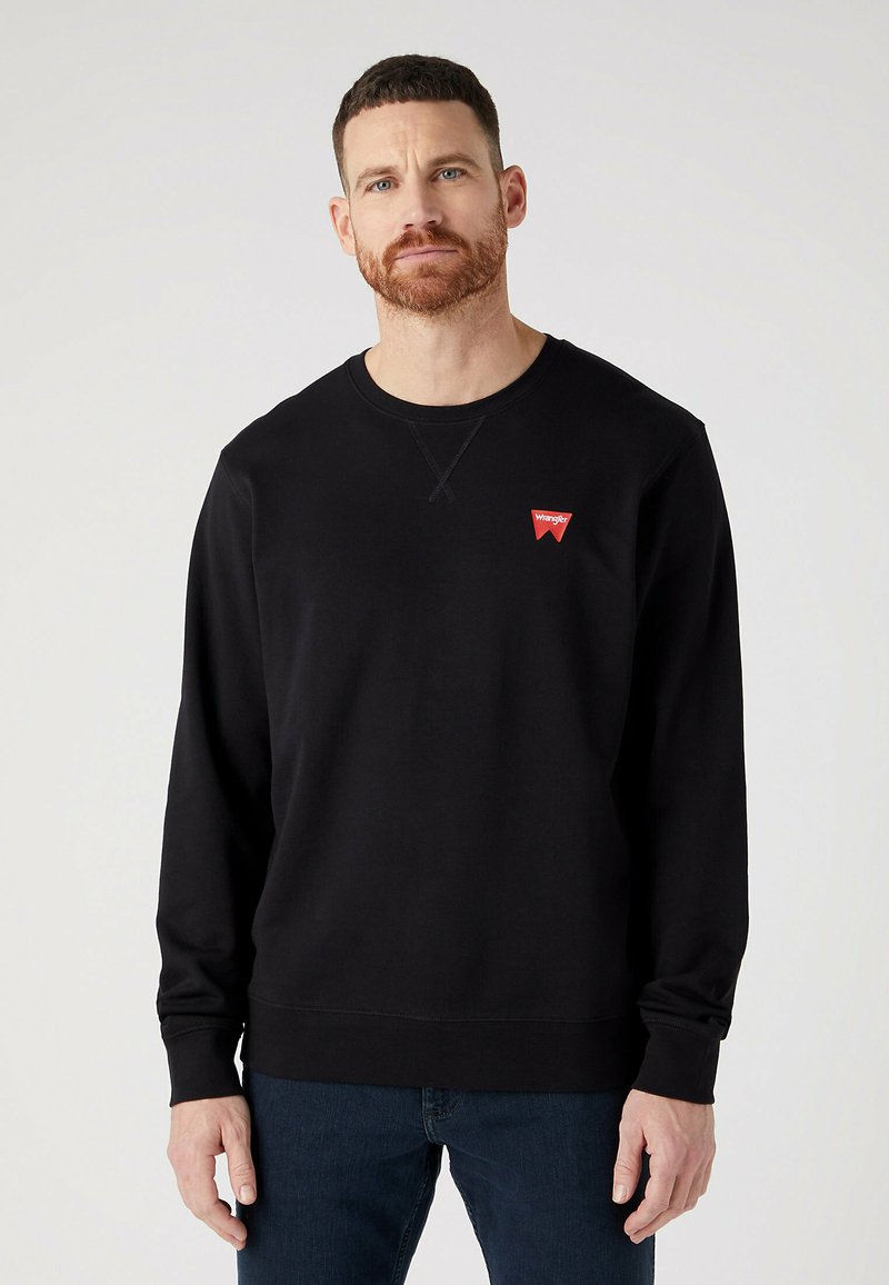 Wrangler SIGN OFF CREW - Felpa - real black