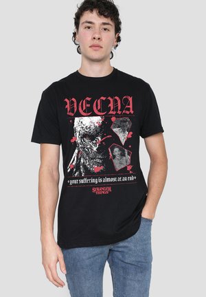 STRANGER THINGS VECNA SUFFERING - T-Shirt print - black