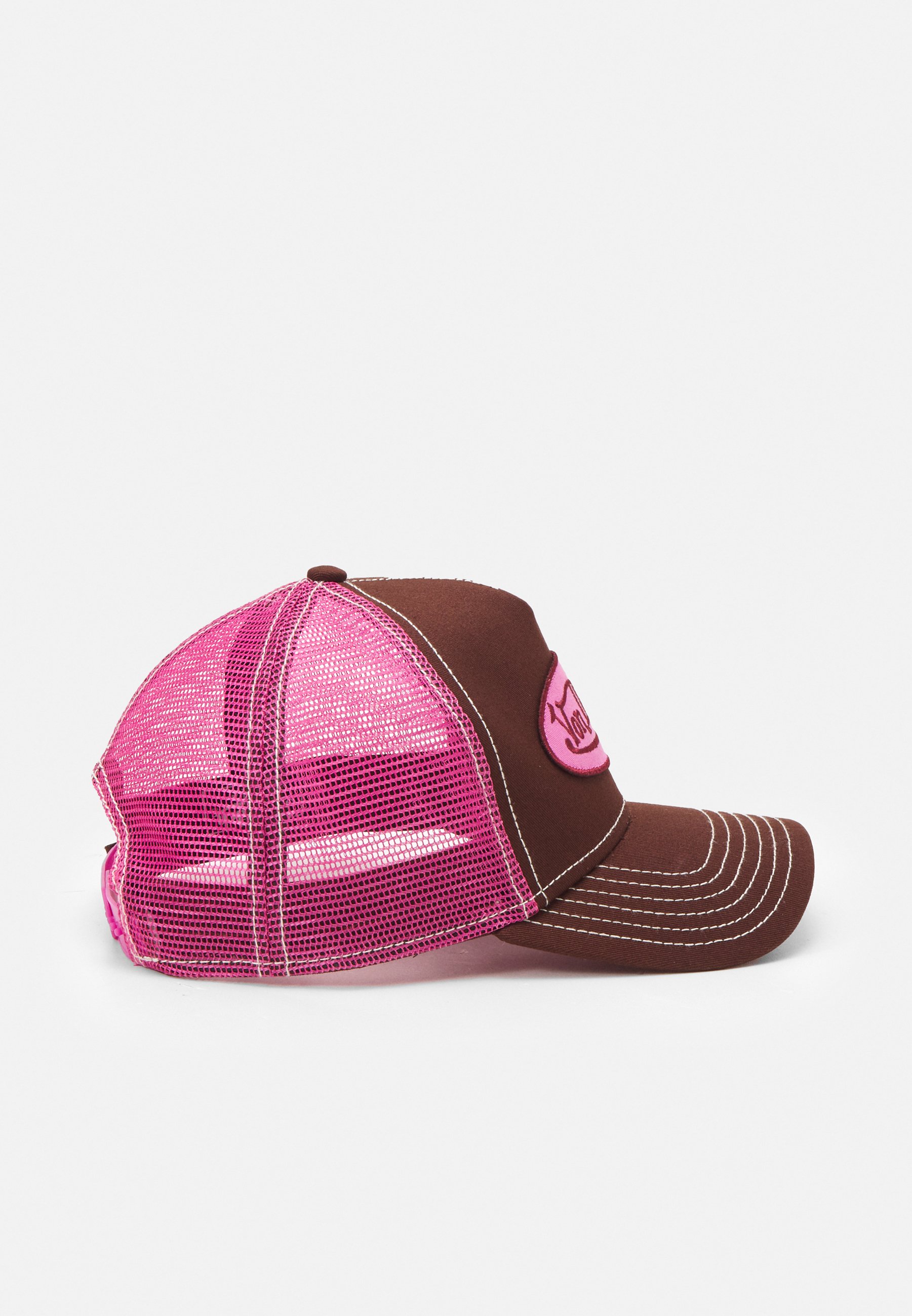 Dutch UNISEX - Cap - dark brown/pink 