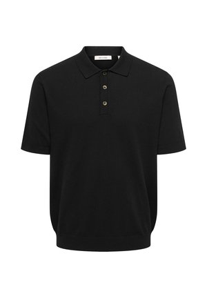 Only & Sons, Knitted neck ONSLOUI Knit - - Polo shirt - black