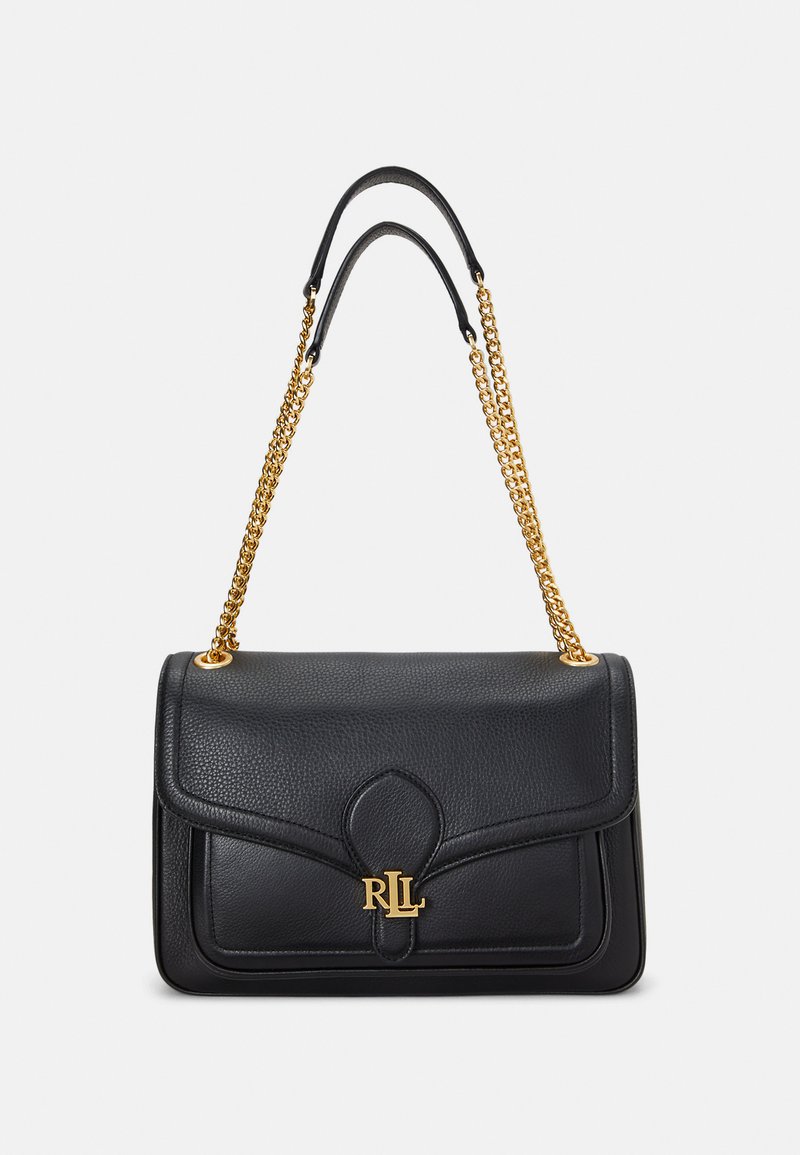 Lauren Ralph Lauren BRADLEY SHOULDER BAG MEDIUM - Keresztpántos táska - black